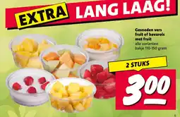 Nettorama Gesneden vers fruit of bavarois met fruit aanbieding