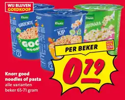 Nettorama Knorr good noodles or pasta aanbieding