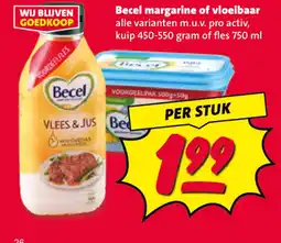 Nettorama Becel margarine of vloeibaar aanbieding