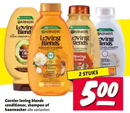 Nettorama Garnier loving blends conditioner, shampoo of haarmasker aanbieding
