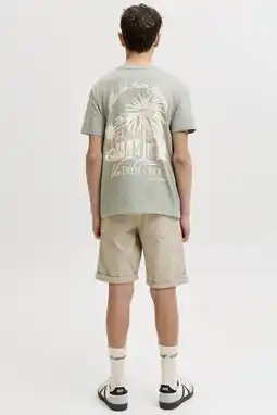 Wehkamp JACK & JONES JUNIOR T-shirt met backprint groen aanbieding