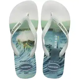 Wehkamp Havaianas Top Surfer teenslippers wit/blauw aanbieding