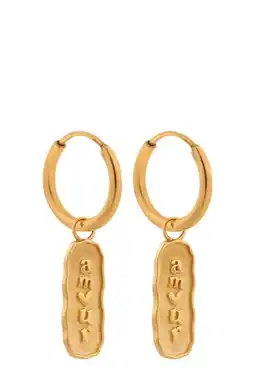 Wehkamp Label Kiki gold plated oorbellen Amour aanbieding