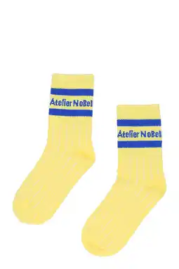 Wehkamp NoBell’ sokken geel/blauw aanbieding