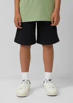 Wehkamp s.Oliver regularwaist sweatshort zwart aanbieding