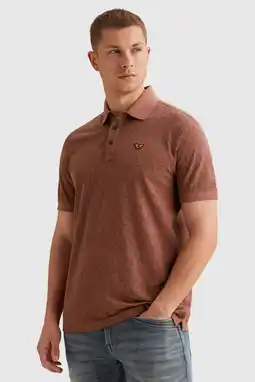 Wehkamp PME Legend regular polo roodbruin aanbieding