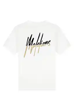 Wehkamp Malelions oversized T-shirt met backprint wit aanbieding