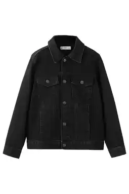 Wehkamp Mango Kids denim spijkerjas black denim aanbieding