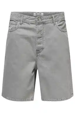 Wehkamp ONLY & SONS ONSFADE straight denim short light grey denim aanbieding