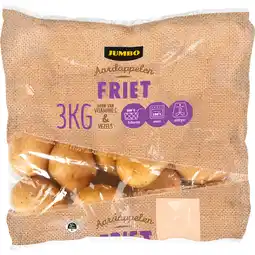 Jumbo Jumbo Aardappelen voor Friet 3 kg aanbieding