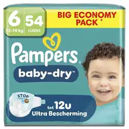 Trekpleister Pampers Baby-Dry Maat 6 Luiers aanbieding