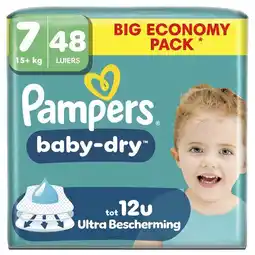Trekpleister Pampers Baby-Dry Maat 7 Luiers aanbieding