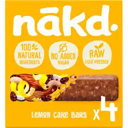 Jumbo Nakd. Raw Fruitreep met noten Lemon Cake 35 g aanbieding