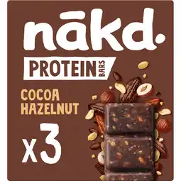Jumbo Nakd. Protein Cocoa Hazelnut 3x45g aanbieding