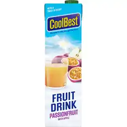 Jumbo CoolBest FruitDrink Passionfruit 1 L aanbieding