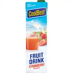 Jumbo CoolBest FruitDrink Strawberry 1 L aanbieding