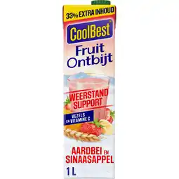 Jumbo CoolBest Fruit Ontbijt Aardbei en Sinaasappel 1 L aanbieding