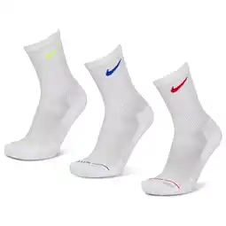 Foot Locker Nike Elevated Crew 3 Pack Sokken Unisex - Wit - Maat 38 - 42 - Katoen aanbieding