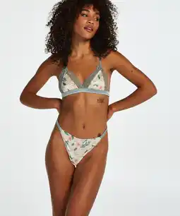 Hunkemoller Hunkemöller Hoog uitgesneden brazilian Harper Groen aanbieding