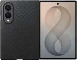 Coolblue Samsung Galaxy Z Fold 8 Carbon Back Cover met Magneet Zwart aanbieding