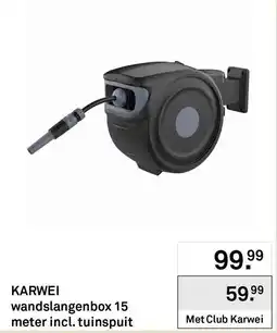 Karwei KARWEI wandslangenbox 15 meter incl. tuinspuit aanbieding