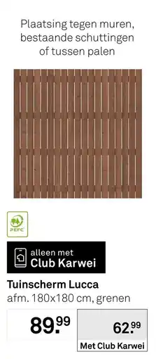 Karwei Tuinscherm Lucca aanbieding