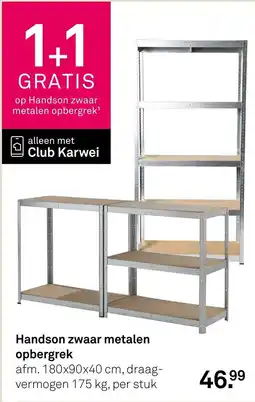 Karwei Handson zwaar metalen opbergrek aanbieding