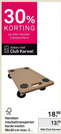 Karwei Handson meubeltransporter aanbieding