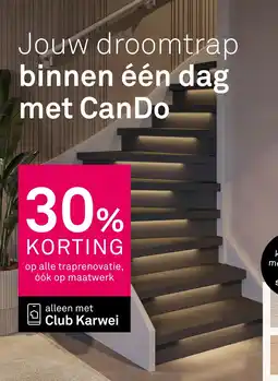 Karwei Cando traprenovatie aanbieding