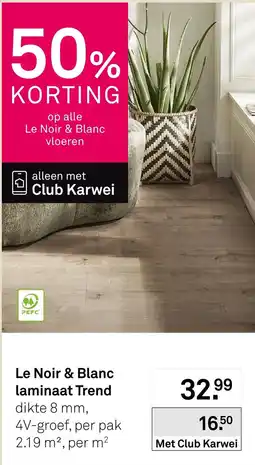 Karwei Le Noir & Blanc vloeren aanbieding