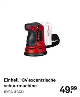 Karwei Einhell 18V excentrische schuurnmachine aanbieding