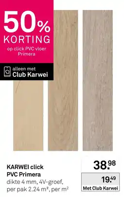 Karwei Karwei click PVC Primera aanbieding