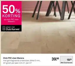 Karwei Manera click PVC vloer aanbieding