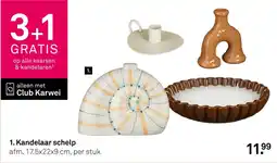 Karwei Club Karwei kandelaar schelp aanbieding