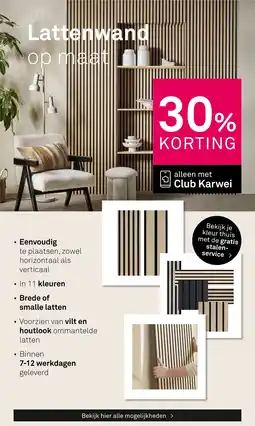 Karwei Club Karwei Lattenwand op maat aanbieding