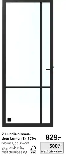 Karwei Lundia Binnendeur Lumen En 1C04 aanbieding