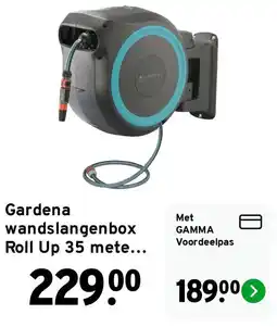 GAMMA Gardena wandslangenbox Roll Up 35 mete... aanbieding