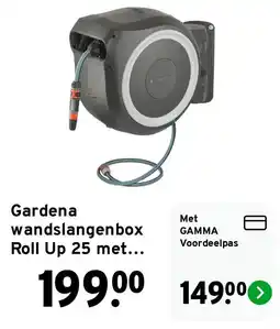 GAMMA Gardena wandslangenbox Roll Up 25 met... aanbieding
