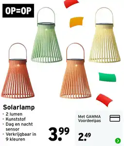 GAMMA Solarlamp aanbieding