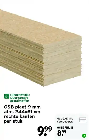 GAMMA OSB plaat aanbieding