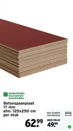 GAMMA Betonspanplaat aanbieding