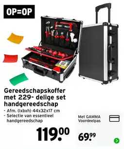 GAMMA Gamma gereedschapskoffer aanbieding
