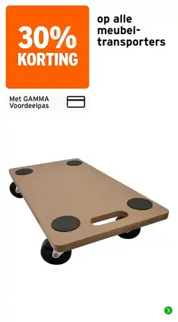 GAMMA gamma meubeltransporters aanbieding