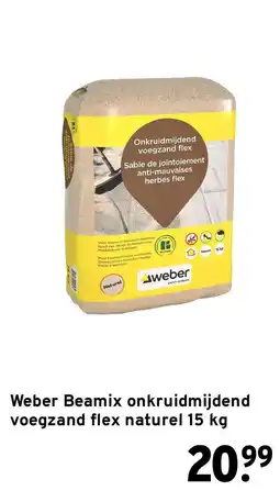 GAMMA weber beamix onkruidmijdend voegzand flex naturel aanbieding