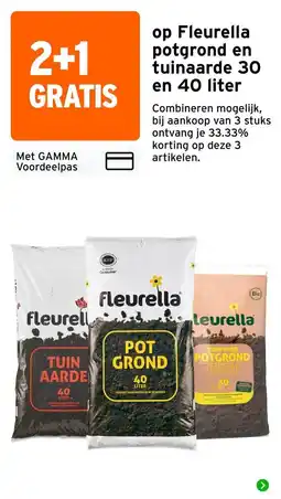 GAMMA fleurella potgrond en tuinaarde aanbieding