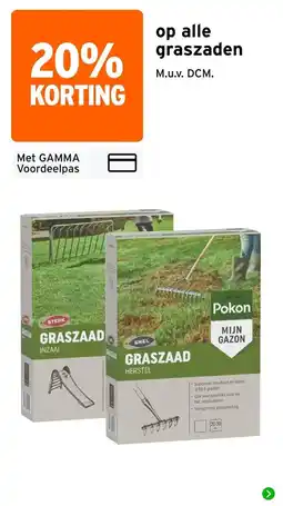 GAMMA Pokon graszaad herstel aanbieding