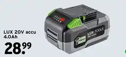 GAMMA lux-tools 20v accu aanbieding