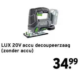 GAMMA lux 20v accu decoupeerzaag aanbieding