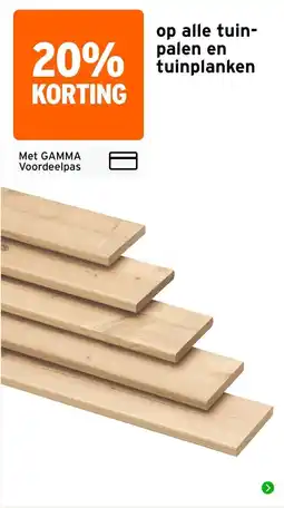 GAMMA gamma tuinpalen en tuinplanken aanbieding