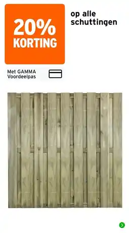 GAMMA gamma schuttingen aanbieding